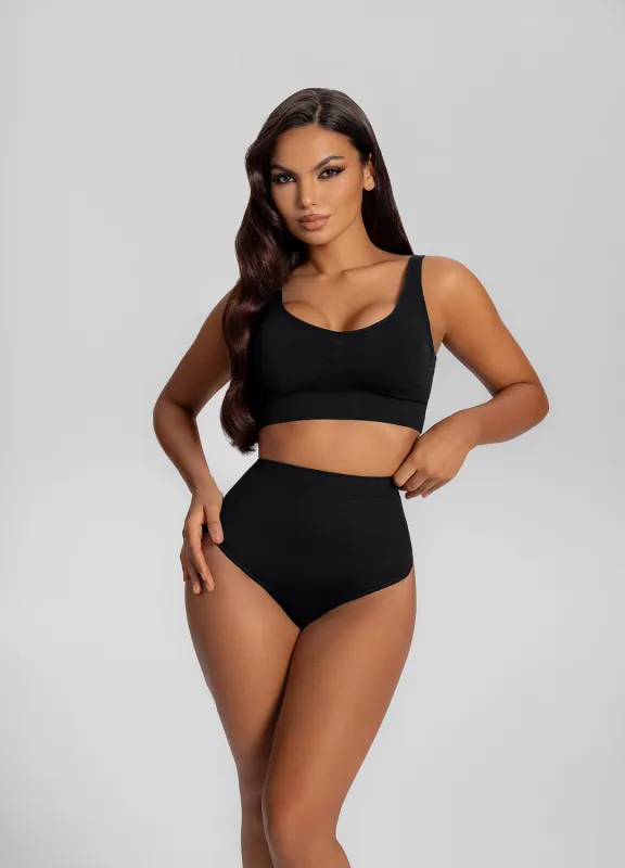 Seamless High-Waisted Tummy-Control Shaping Thong sold by BetterMe