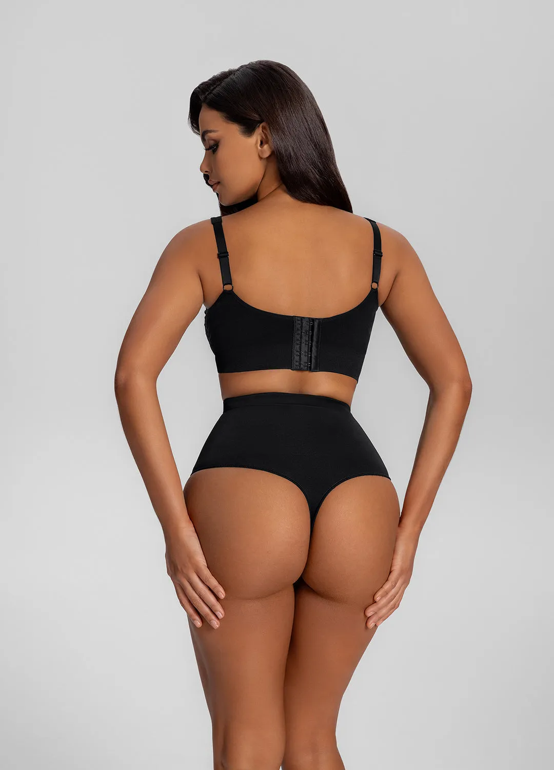 Seamless High-Waisted Tummy-Control Shaping Thong sold by BetterMe product image thumbnail 4