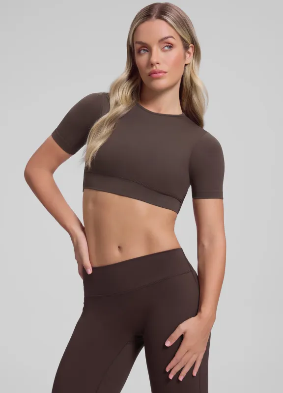 Ultrasculpt Crew Neckline Backless Removable Bra Cups Seamless Crop Top sold by BetterMe