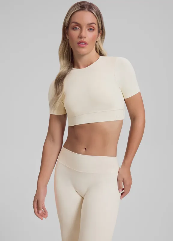 Ultrasculpt Crew Neckline Backless Removable Bra Cups Seamless Crop Top sold by BetterMe