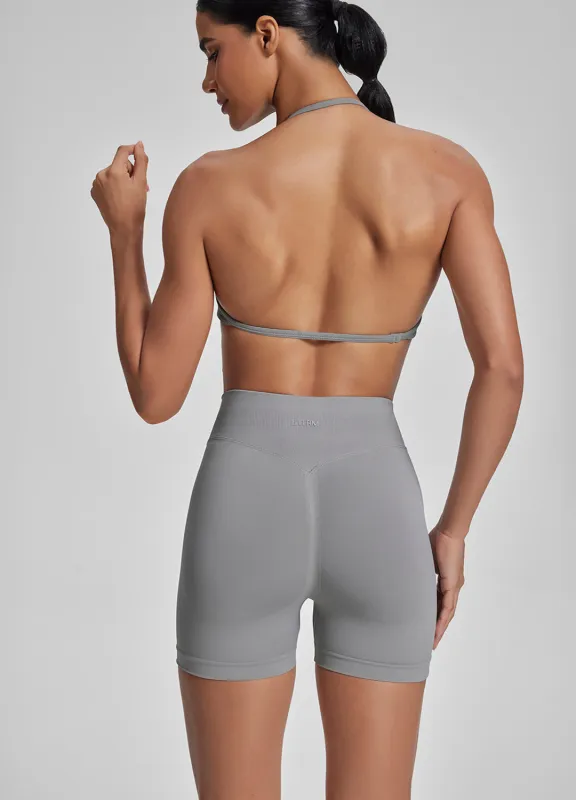 Ultrasculpt Halterneck Backless Strappy Functional Twill Knit Bra made by BetterMe