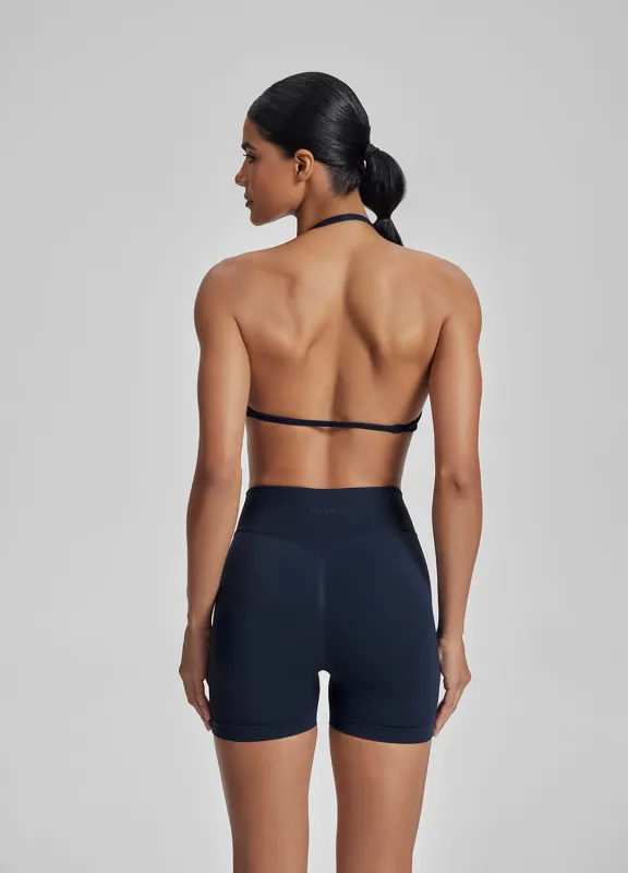 Ultrasculpt Halterneck Backless Strappy Functional Twill Knit Bra made by BetterMe