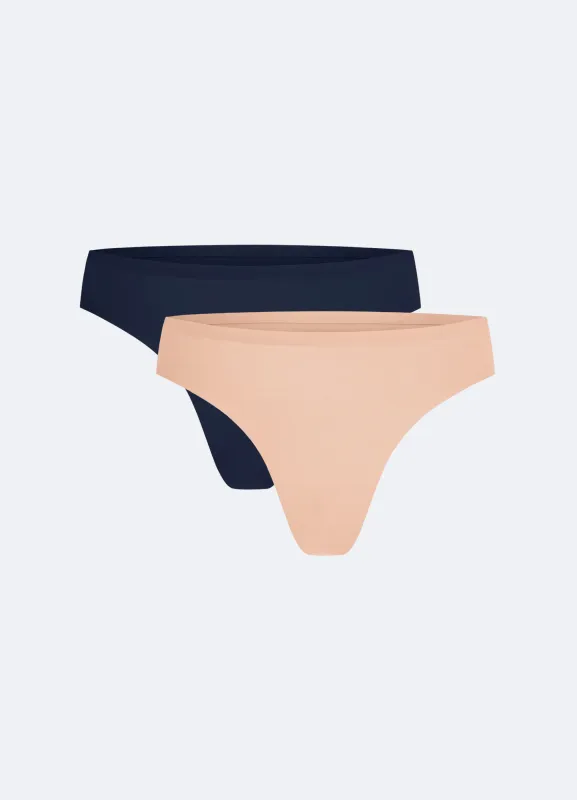 Seamless Mid-Rise Thong 2-Pack sold by BetterMe