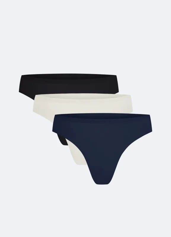 Seamless Mid-Rise Thong 3-Pack sold by BetterMe