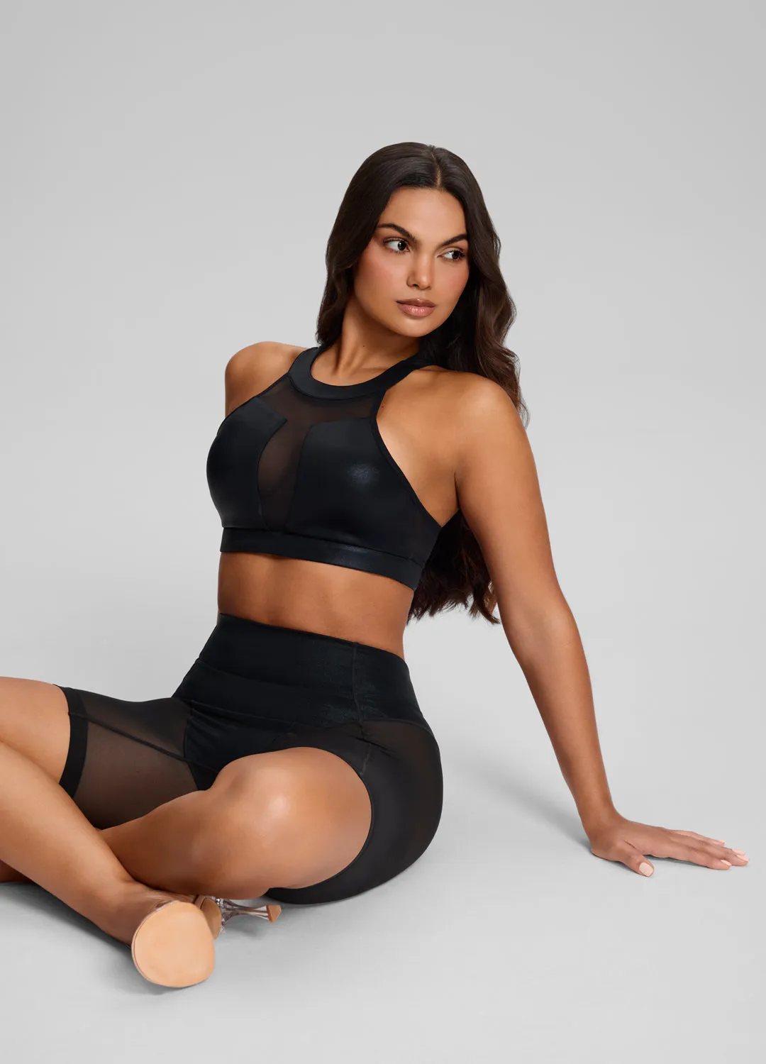 Sculpt Mesh Panel High-Neck Top sold by BetterMe product image thumbnail 5