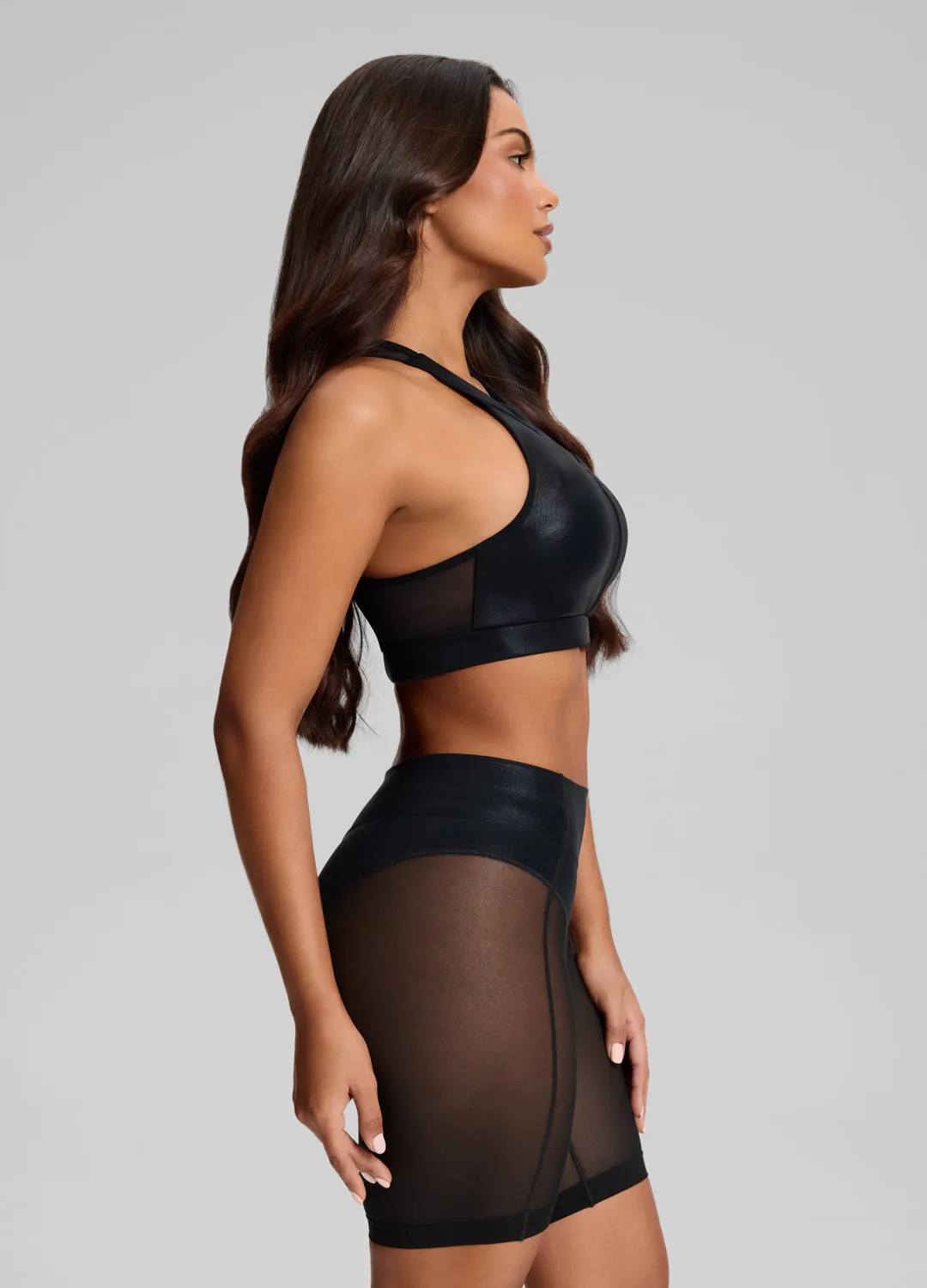 Sculpt Mesh Panel High-Neck Top sold by BetterMe product image thumbnail 2