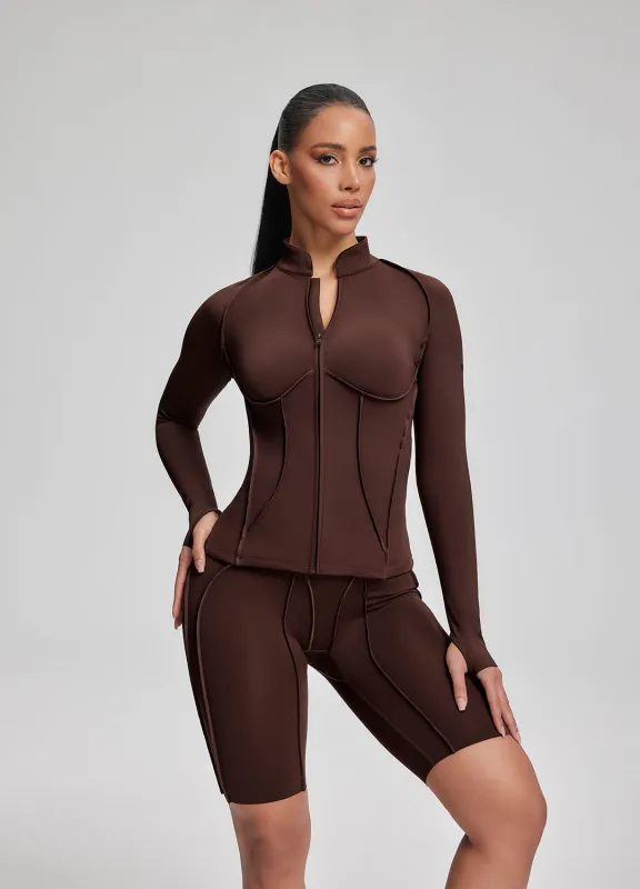 Contour Zip-Up Long Sleeve Top sold by BetterMe