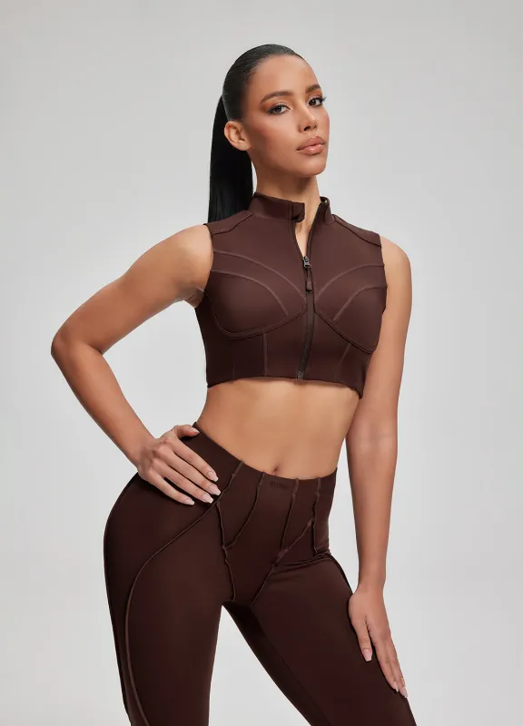 High-Neck Zip-Up Top sold by BetterMe