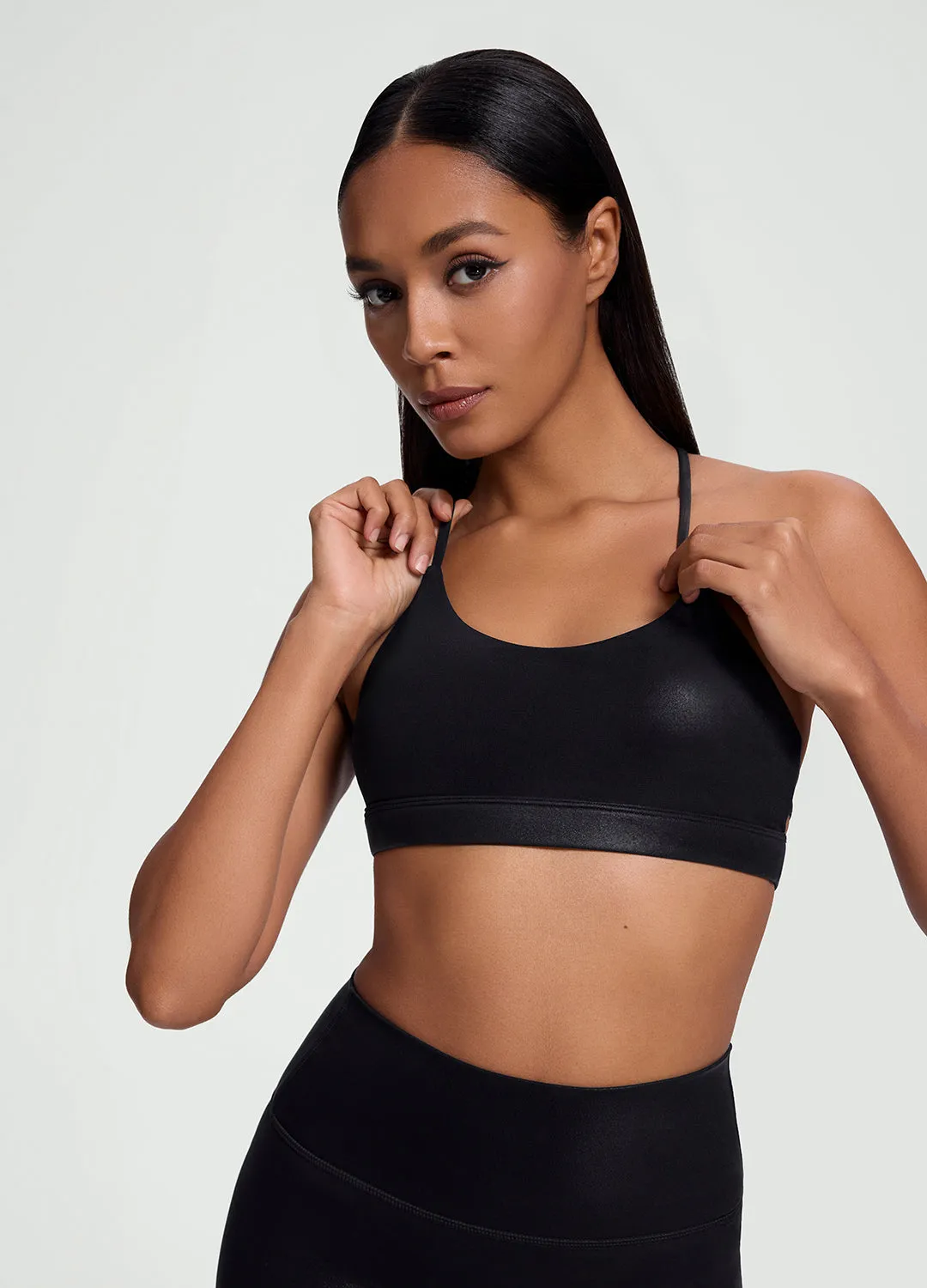 Faux Leather Crossback Top sold by BetterMe