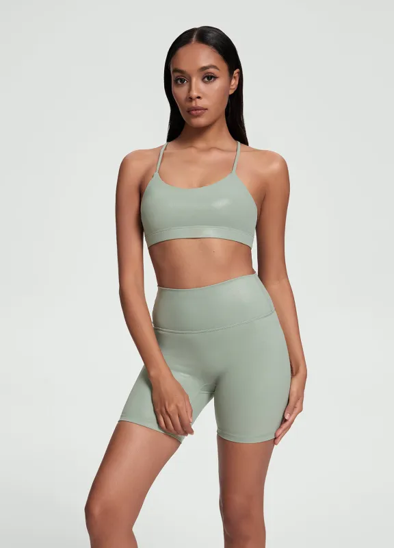 Faux Leather Crossback Top sold by BetterMe