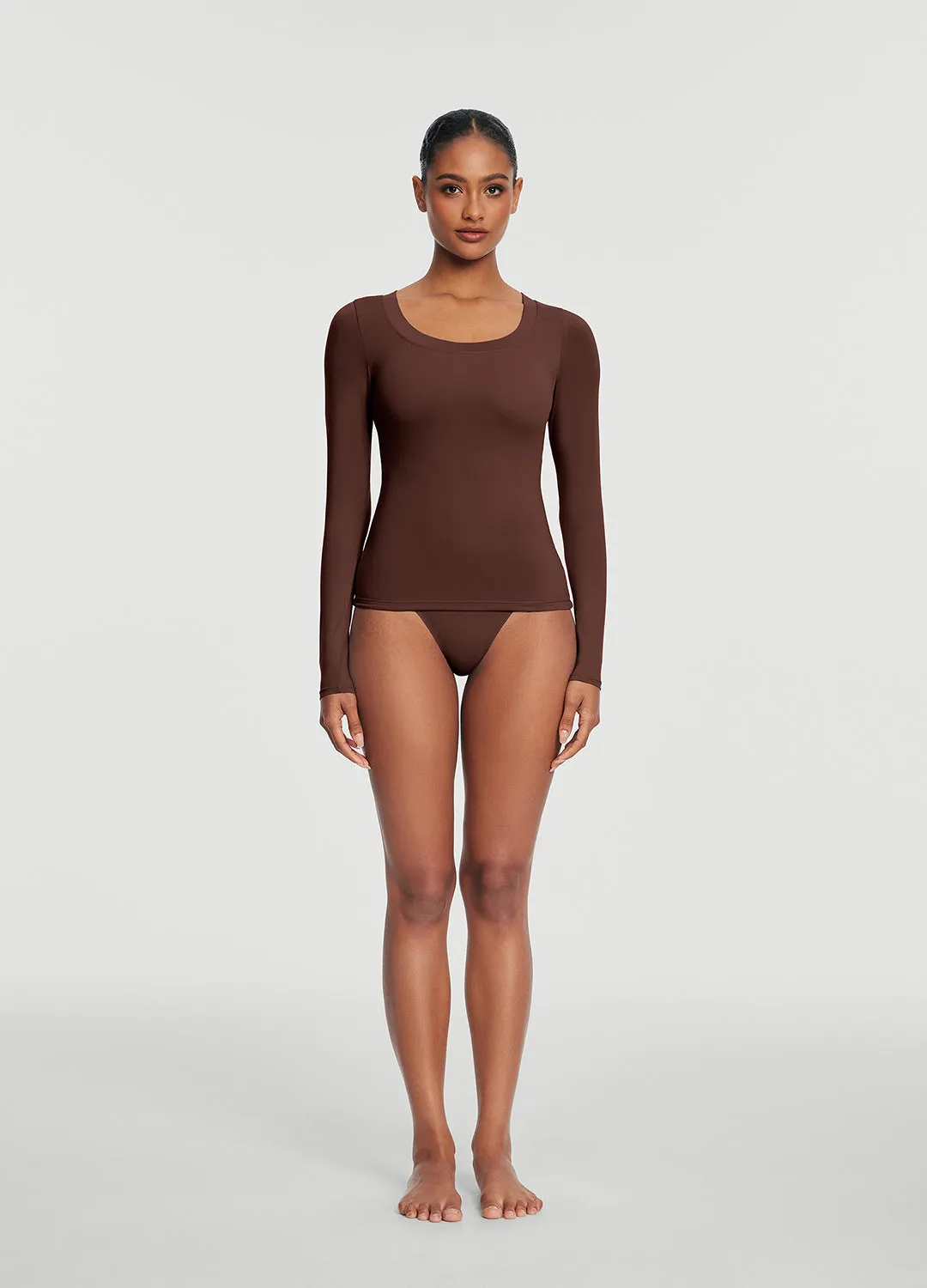 Scoop Neck Long Sleeve Top sold by BetterMe product image thumbnail 2