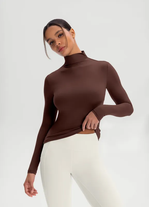 Mock Neck Long Sleeve Top made by BetterMe