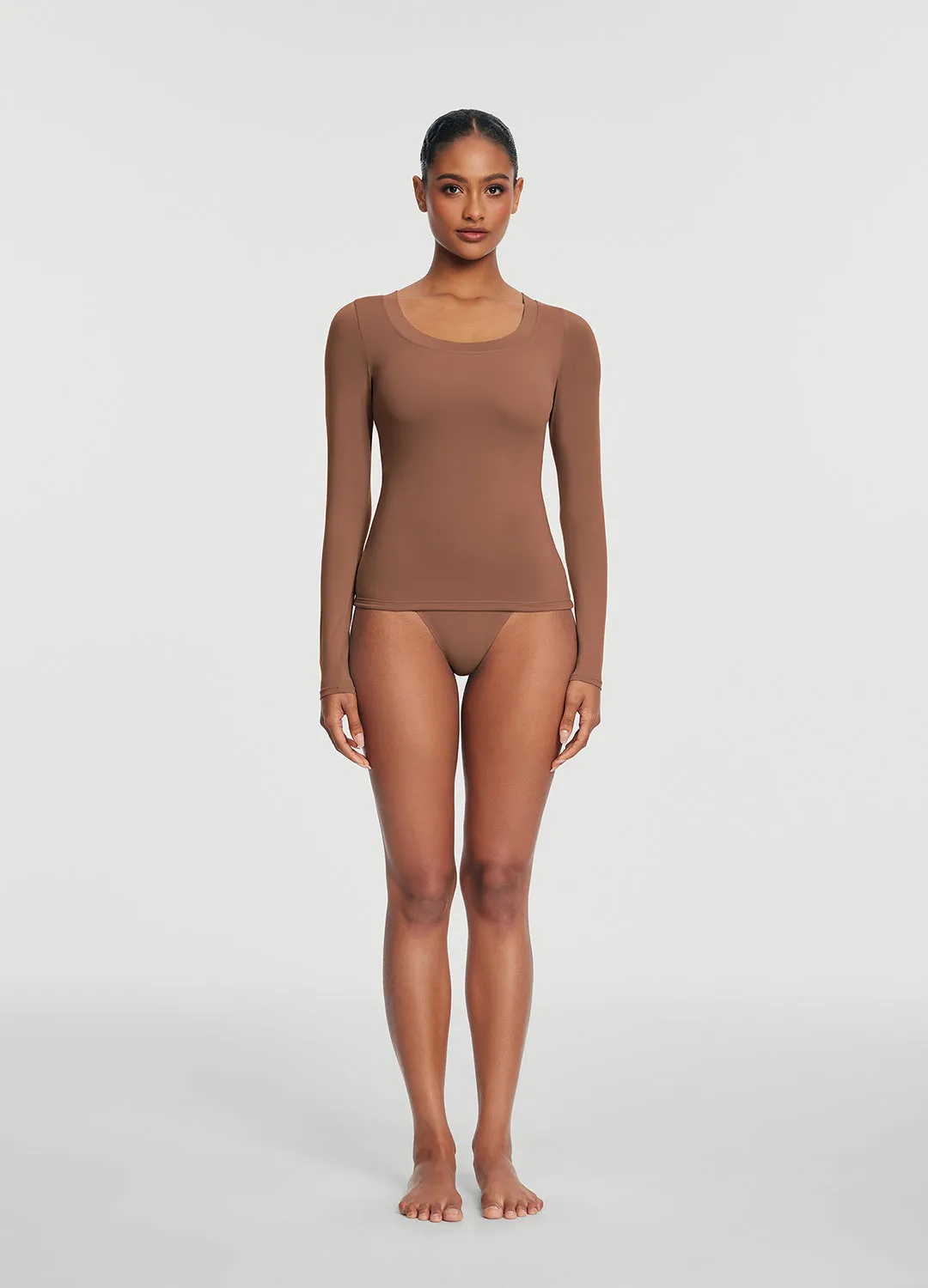 Scoop Neck Long Sleeve Top sold by BetterMe product image thumbnail 2