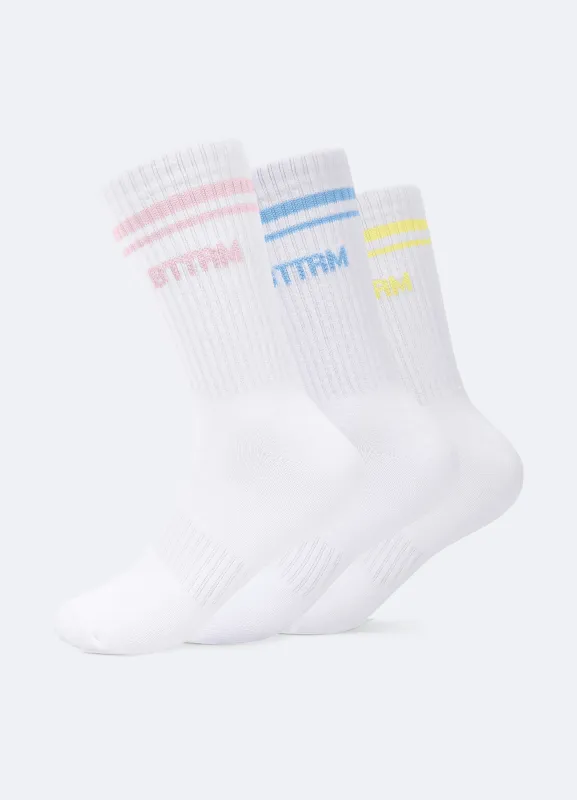 Unisex Half-Crew Socks 3-Pack made by BetterMe