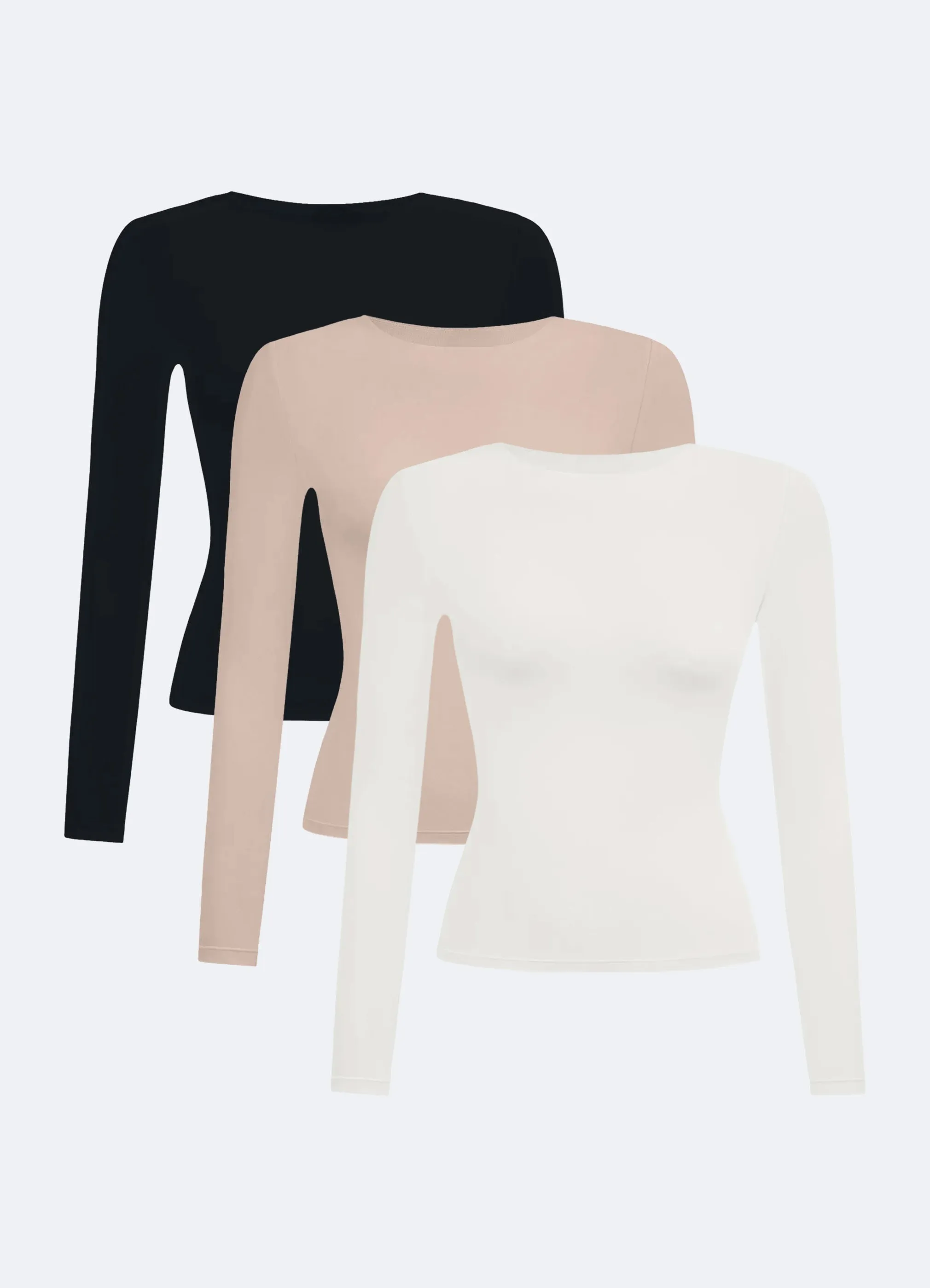 Crew Neck Long Sleeve Top 3-Pack sold by BetterMe