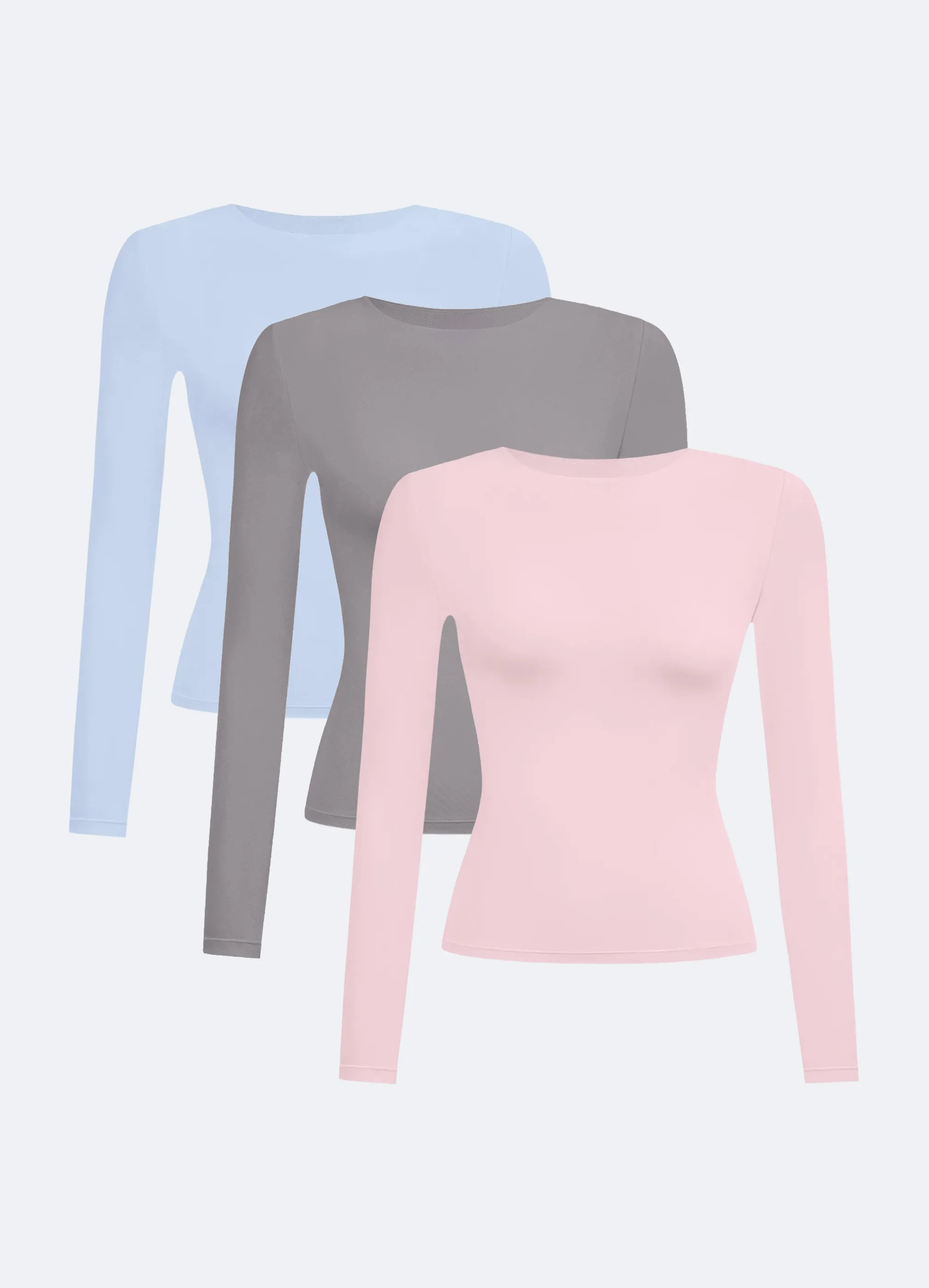 Crew Neck Long Sleeve Top 3-Pack sold by BetterMe