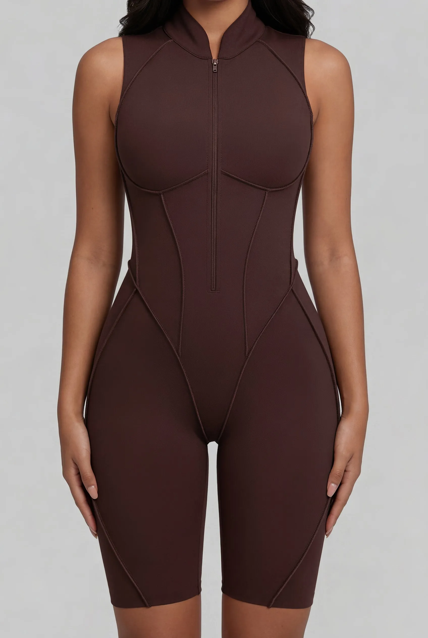 Closed-Back Sleeveless Shorts Catsuit sold by BetterMe product image thumbnail 3