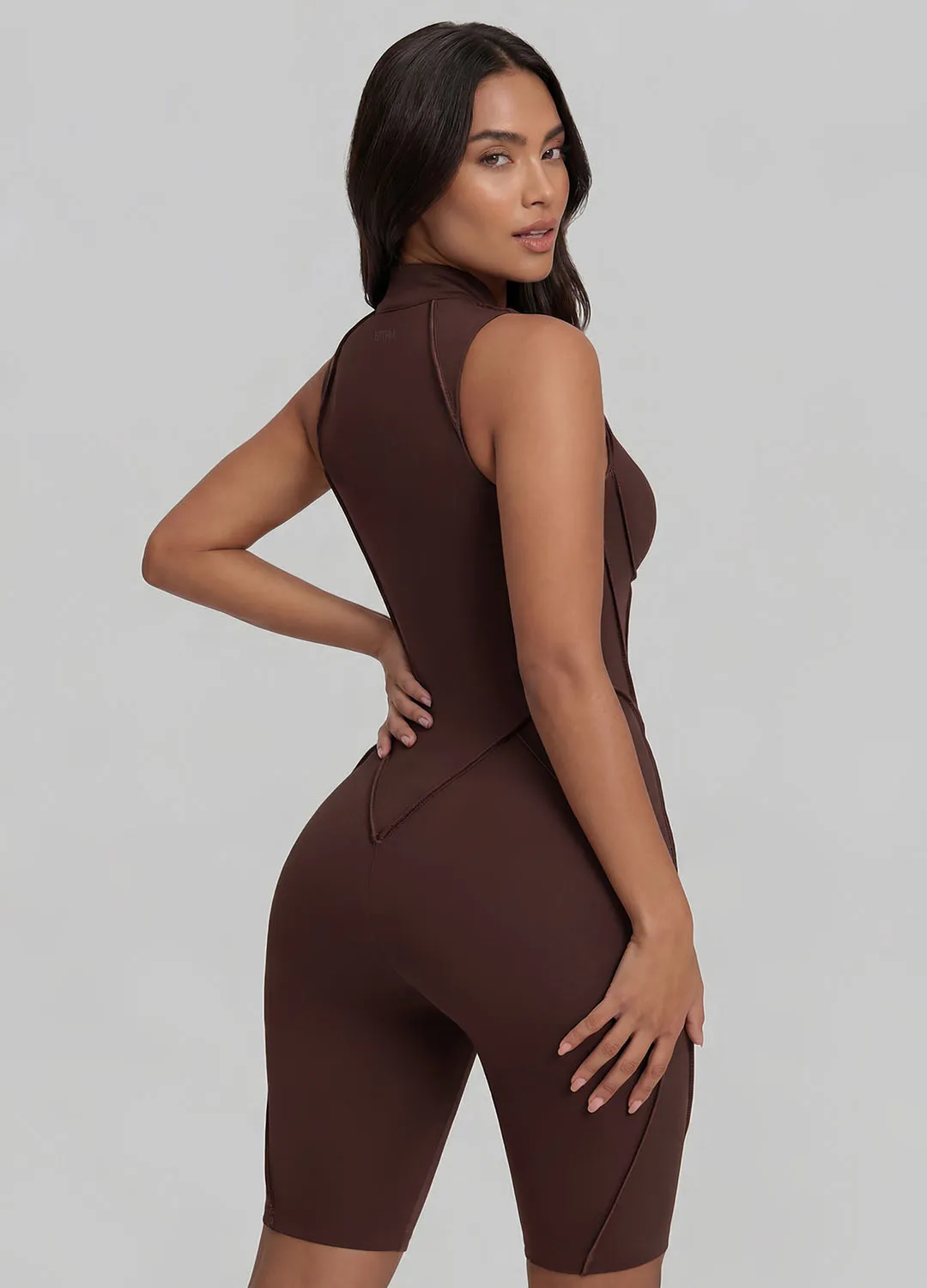 Closed-Back Sleeveless Shorts Catsuit sold by BetterMe product image thumbnail 5