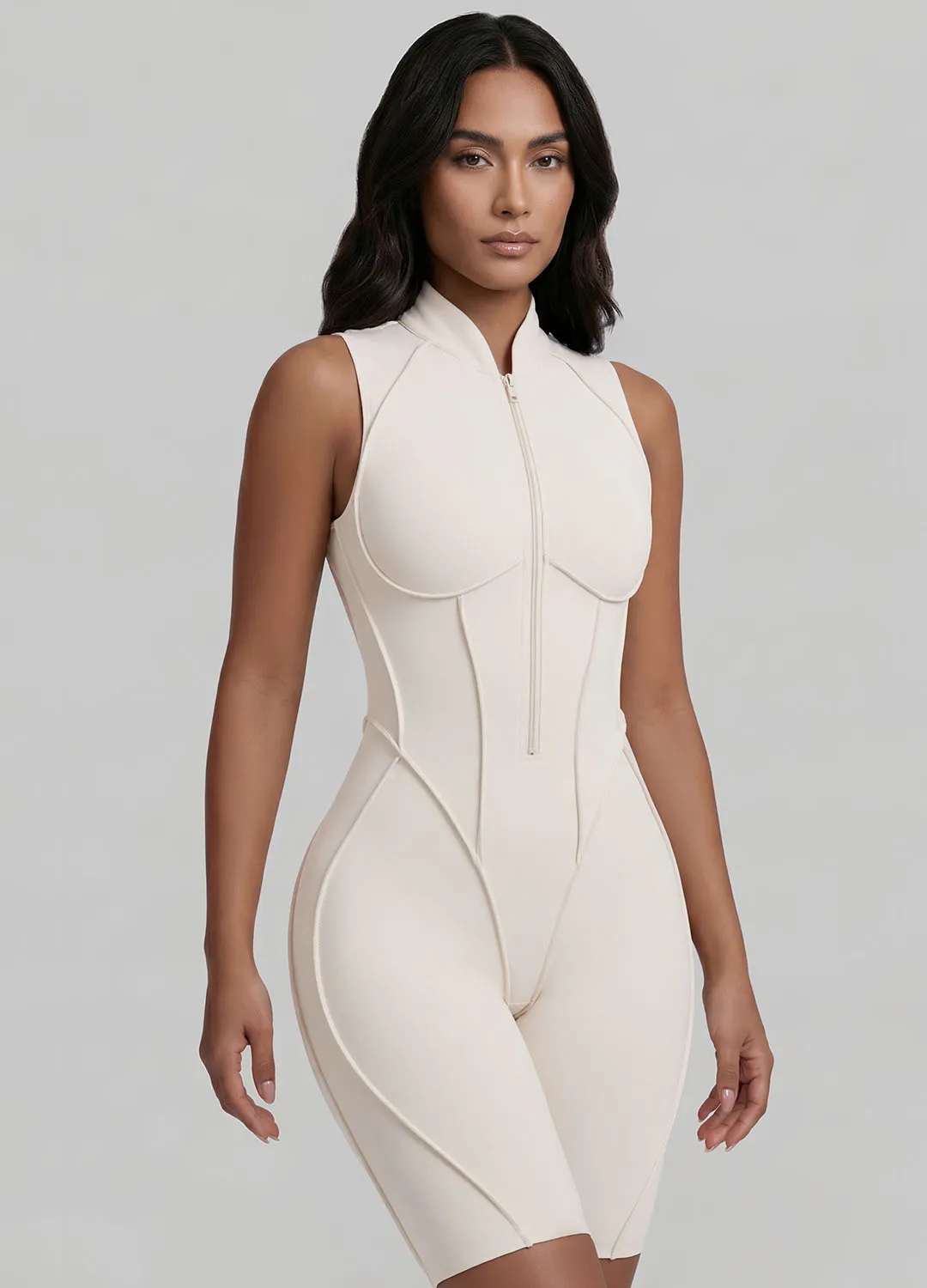 Closed-Back Sleeveless Shorts Catsuit sold by BetterMe
