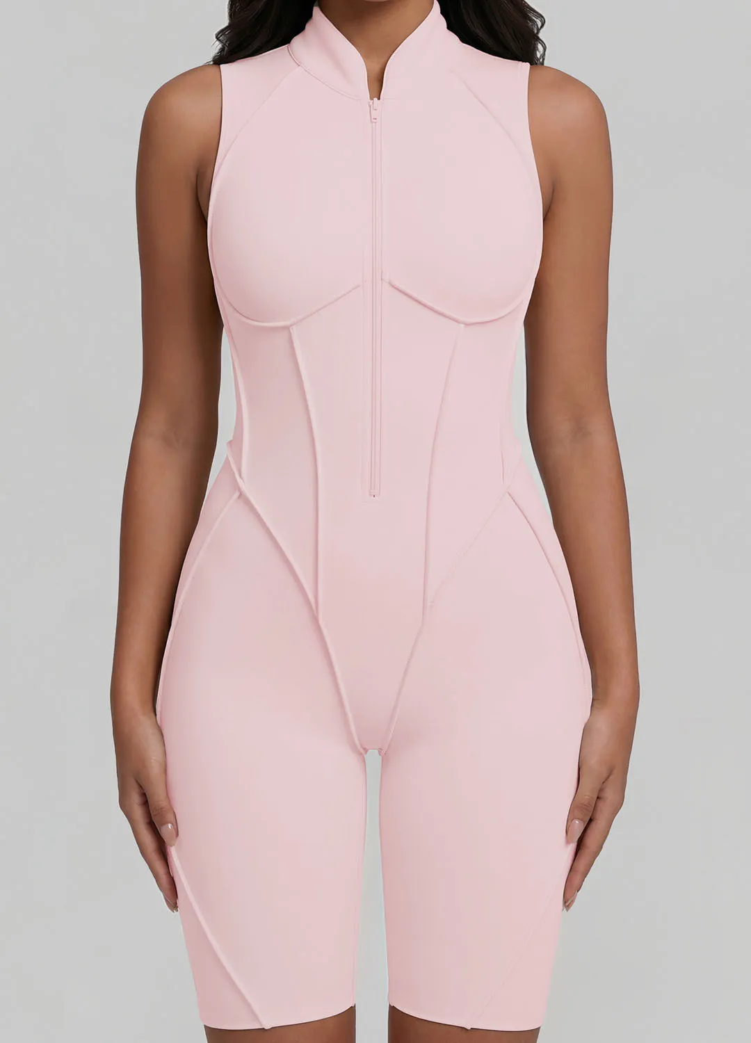 Closed-Back Sleeveless Shorts Catsuit sold by BetterMe product image thumbnail 3