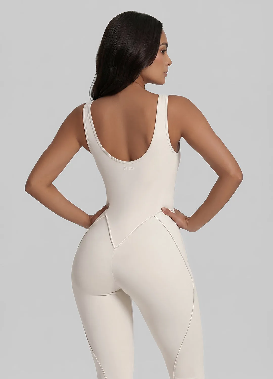 Sleeveless Scoop Neckline Full-Length Catsuit sold by BetterMe product image thumbnail 5