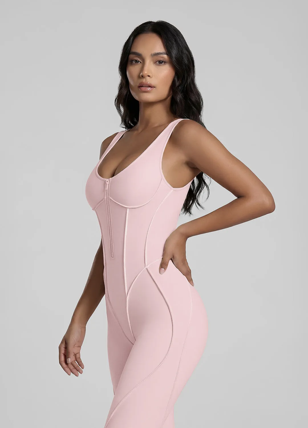 Sleeveless Scoop Neckline Full-Length Catsuit sold by BetterMe product image thumbnail 4