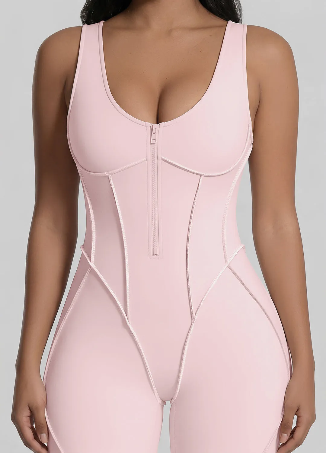 Sleeveless Scoop Neckline Full-Length Catsuit sold by BetterMe