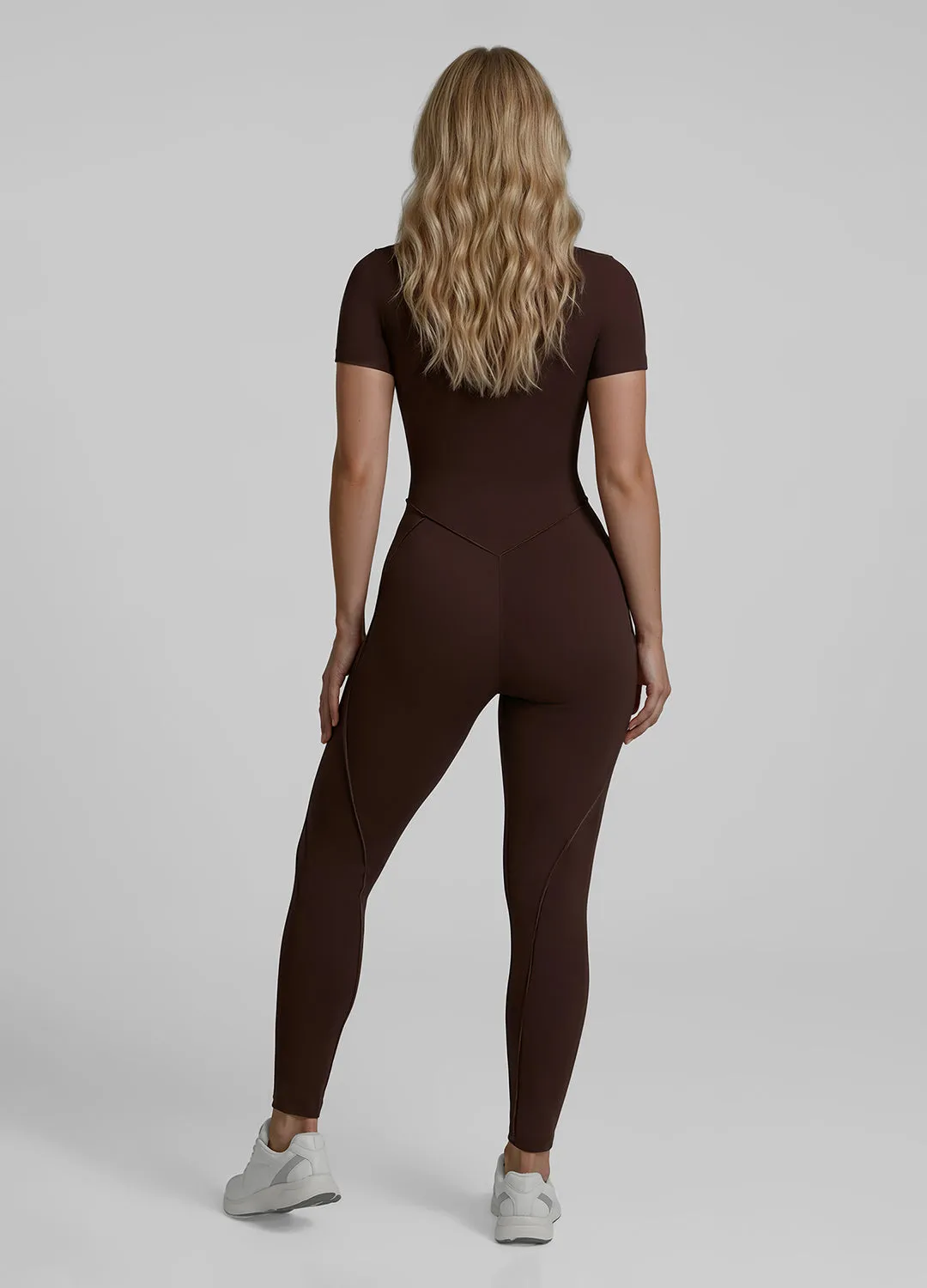 Short Sleeve Scoop Neckline Full-Length Catsuit sold by BetterMe product image thumbnail 5