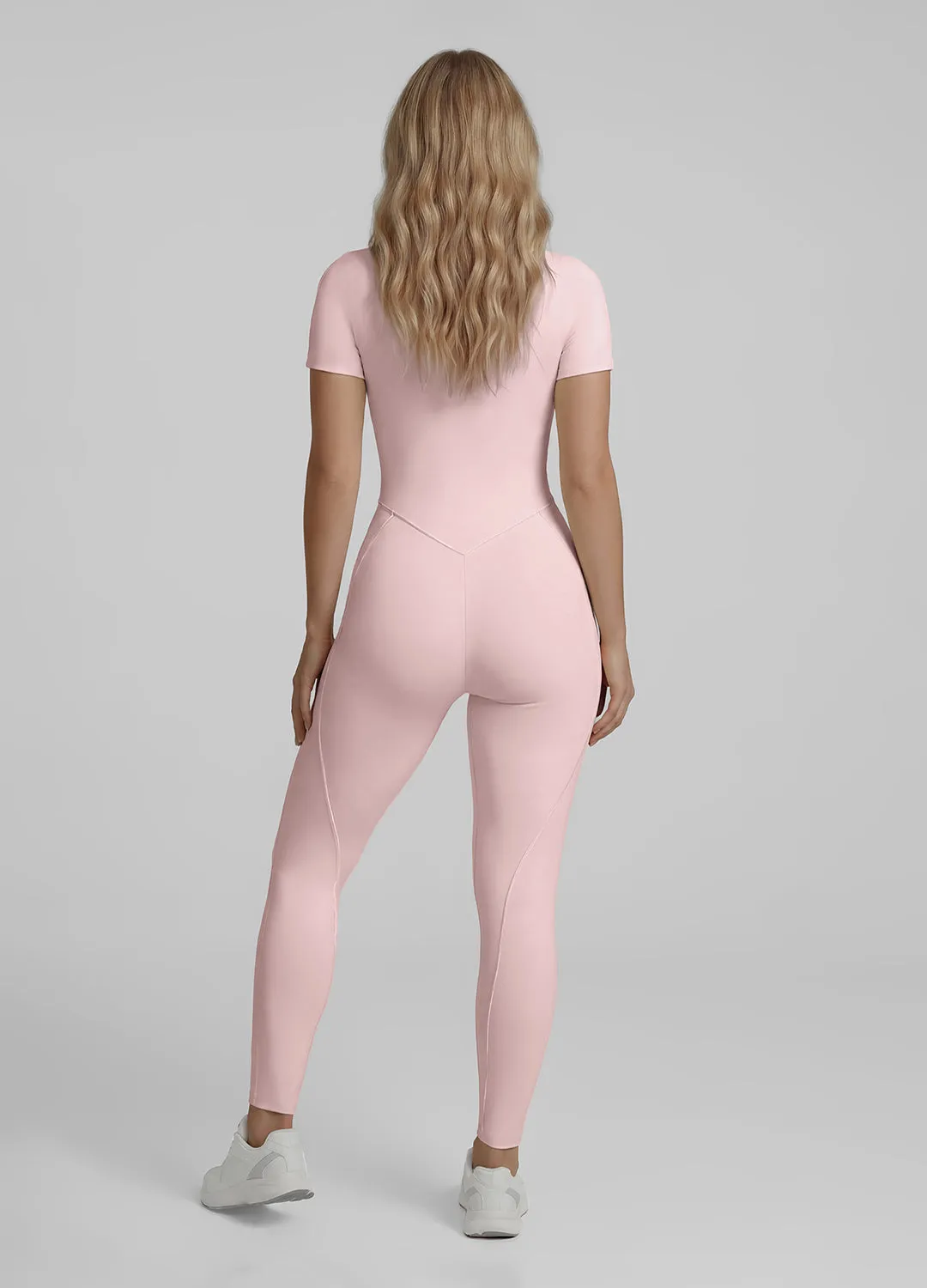 Short Sleeve Scoop Neckline Full-Length Catsuit sold by BetterMe product image thumbnail 2