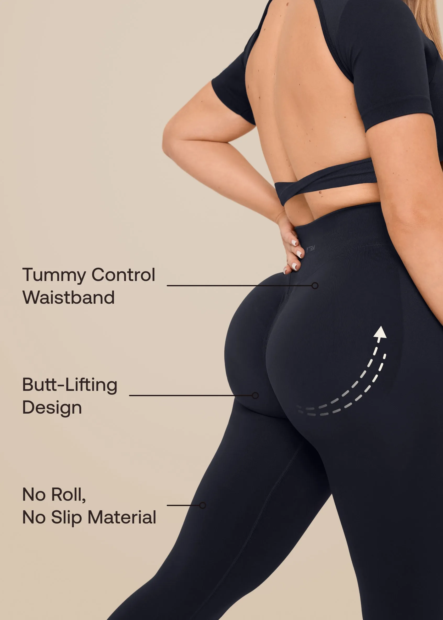 Ultrasculpt High Waisted Butt Lifting Tummy Control Shaping Training Leggings sold by BetterMe