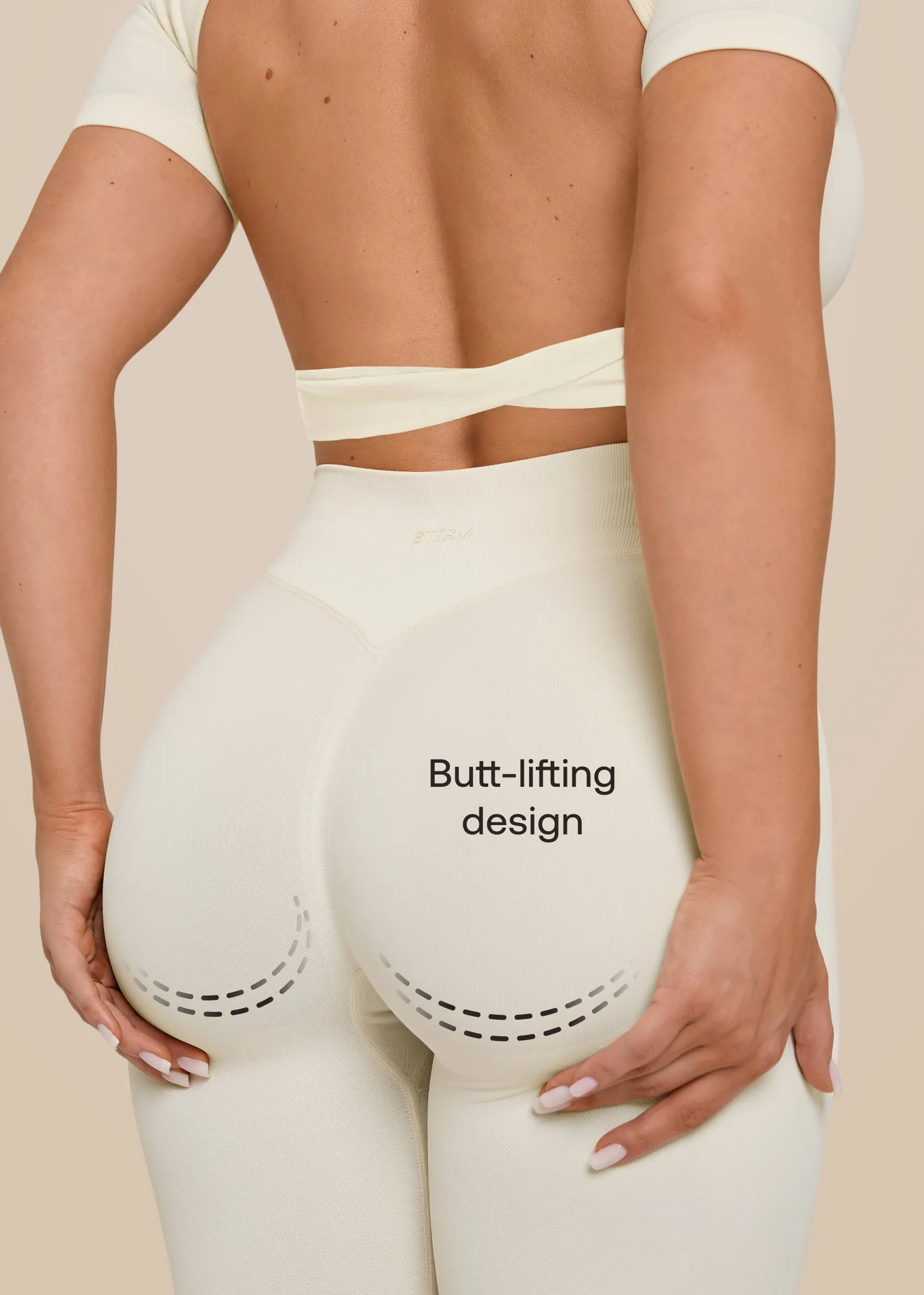 Ultrasculpt High Waisted Butt Lifting Tummy Control Shaping Training Leggings sold by BetterMe product image thumbnail 4