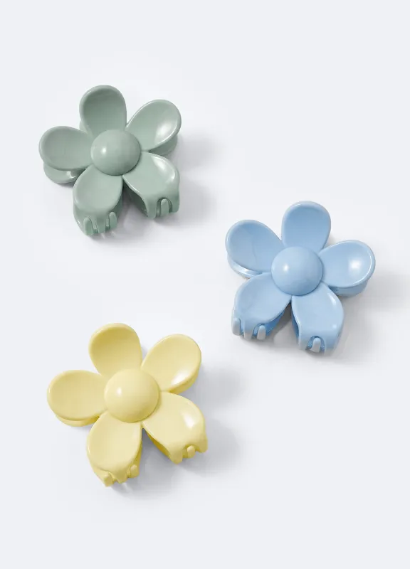 Flower-Shaped Hair Clip 3-Pack made by BetterMe