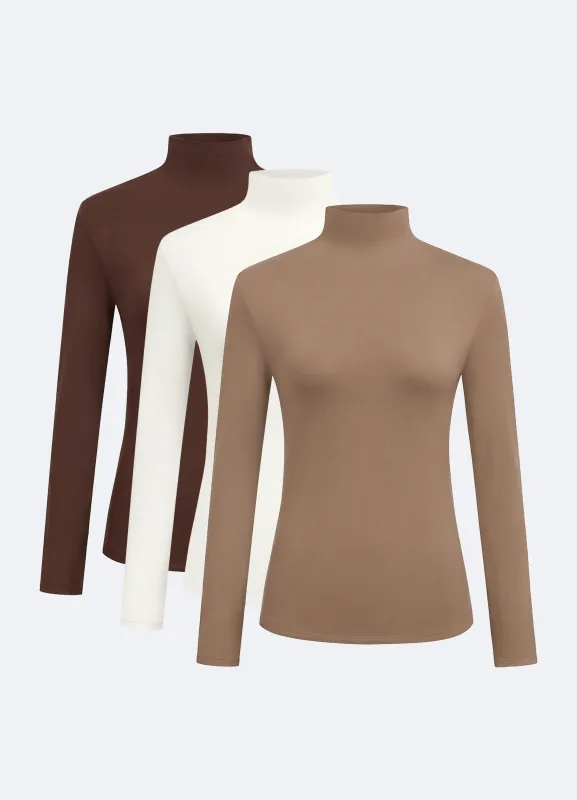 Mock Neck Long Sleeve Top 3-pack made by BetterMe