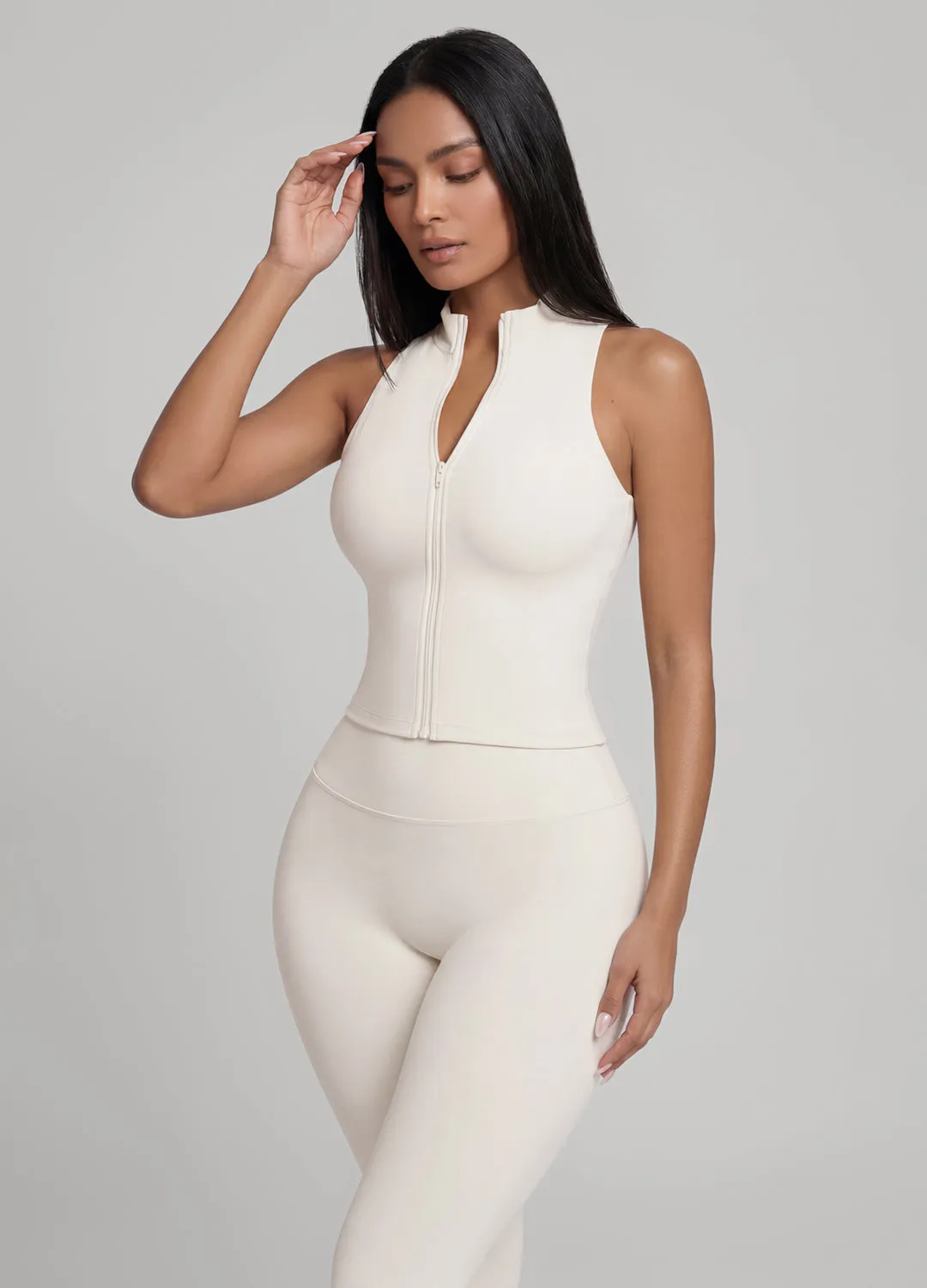 Sculpt Zip Crop Vest sold by BetterMe product image thumbnail 2