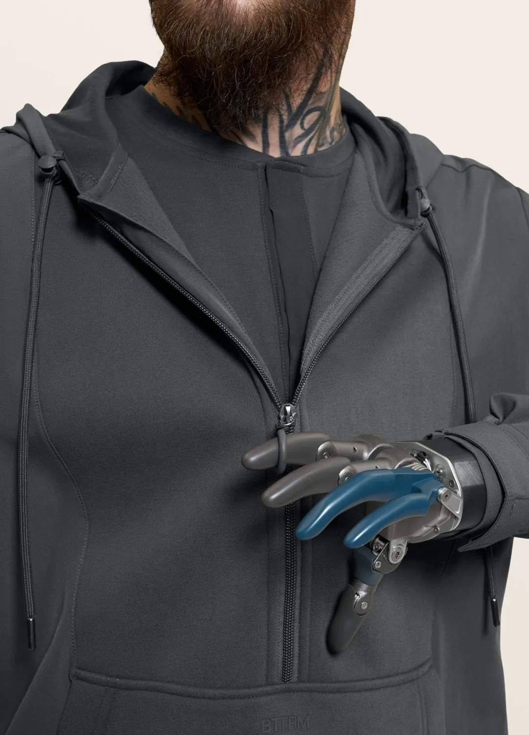 Magnetic Quarter-Zip Adaptive Hoodie (DEV) sold by BetterMe product image thumbnail 3