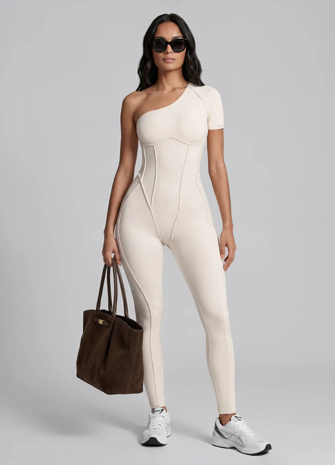 One-Shoulder Full-Length Catsuit sold by BetterMe product image thumbnail 5