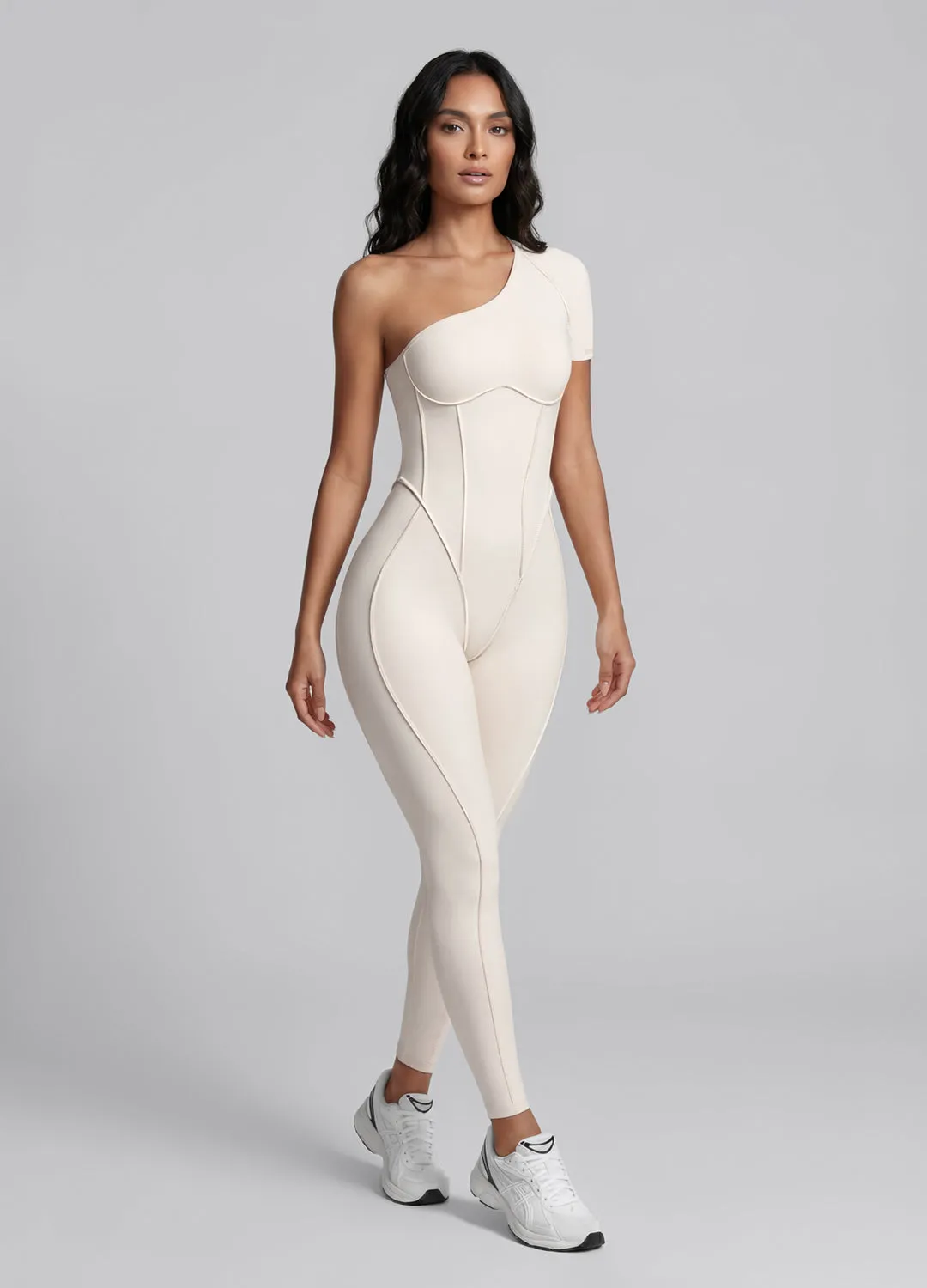 One-Shoulder Full-Length Catsuit sold by BetterMe product image thumbnail 4