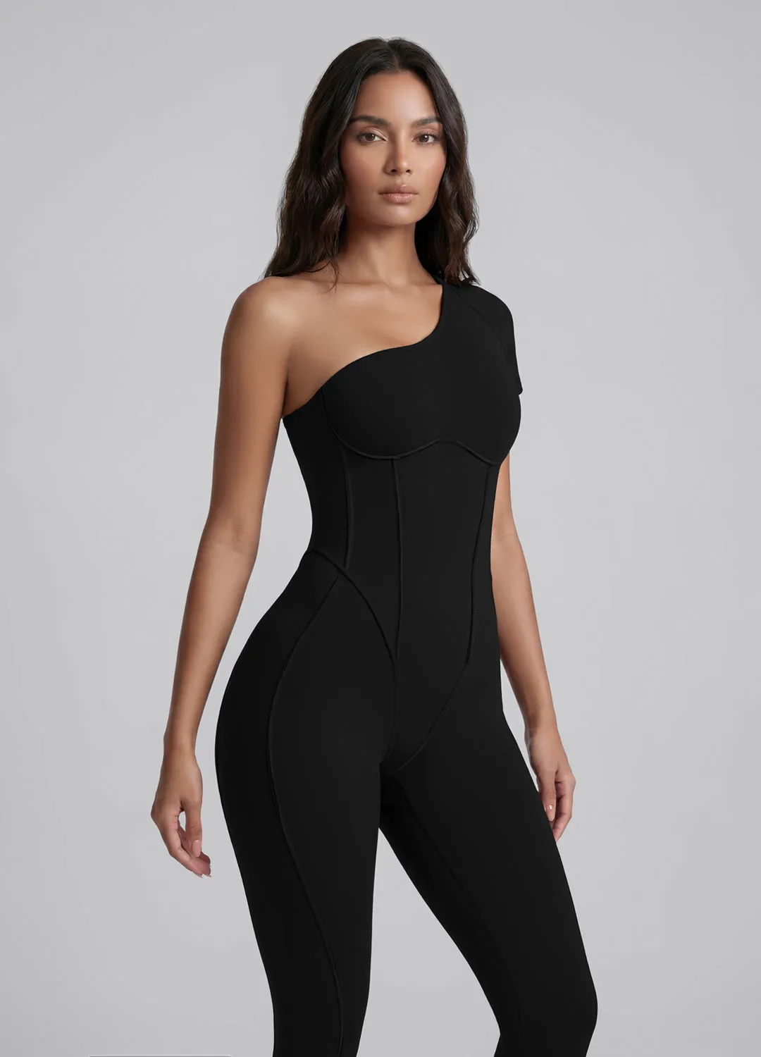One-Shoulder Full-Length Catsuit sold by BetterMe product image thumbnail 2