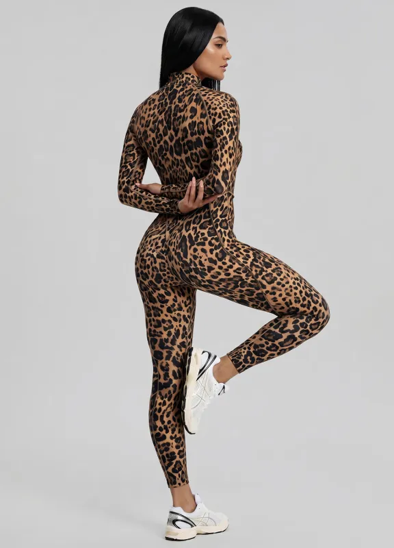 Golden Leopard Closed-Back Catsuit made by BetterMe