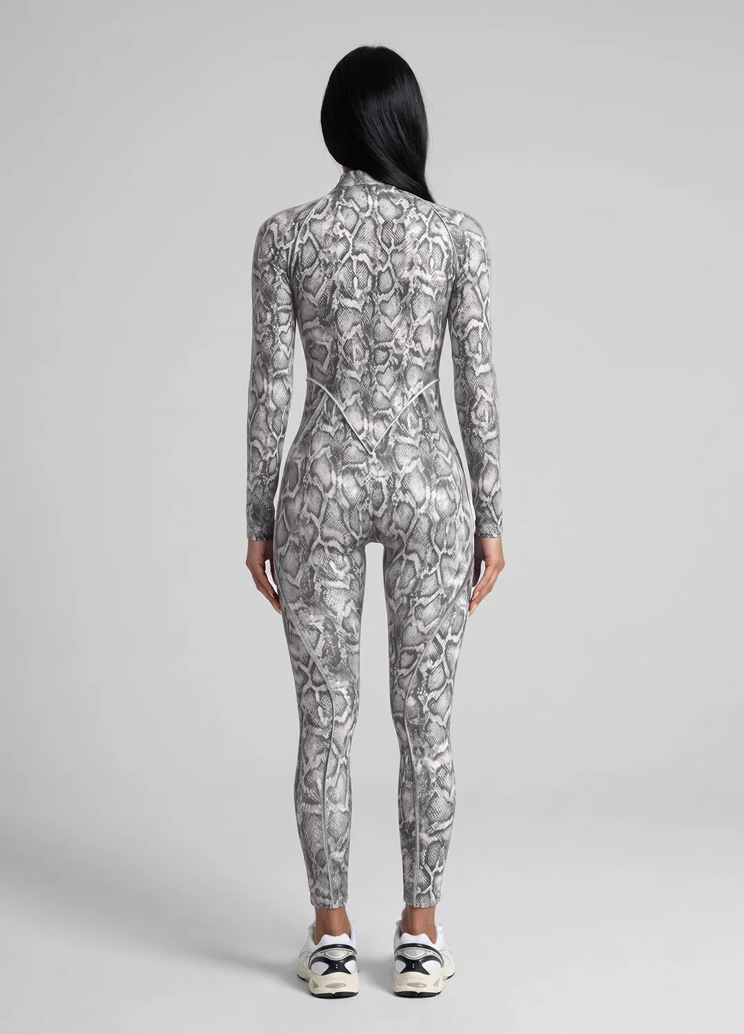 Silver Snake Closed-Back Catsuit sold by BetterMe product image thumbnail 4