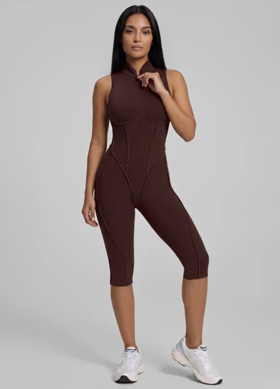 Closed-Back Sleeveless Capri Catsuit made by BetterMe