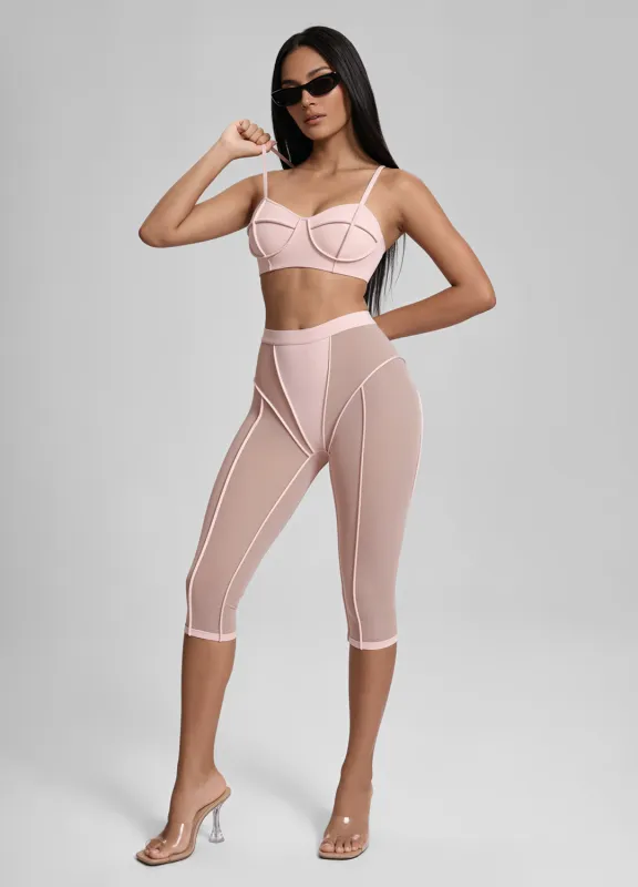 Semi-Sheer High-Rise Capri Leggings made by BetterMe