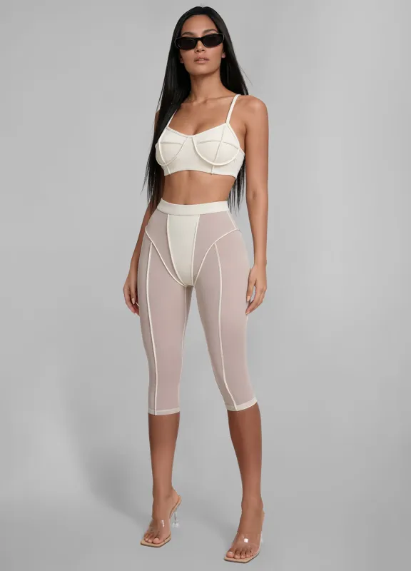 Semi-Sheer High-Rise Capri Leggings made by BetterMe