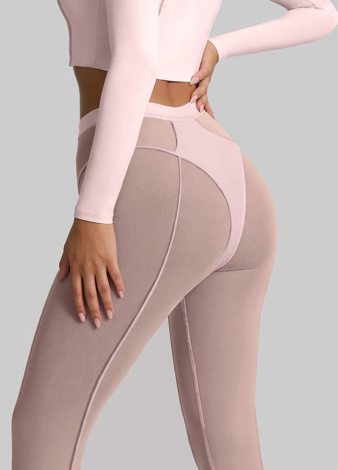 Semi-Sheer Contour Flare Leggings sold by BetterMe product image thumbnail 5