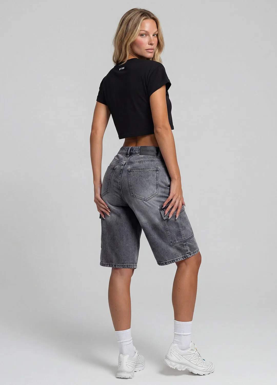 Relaxed Cargo Denim Shorts sold by BetterMe product image thumbnail 2