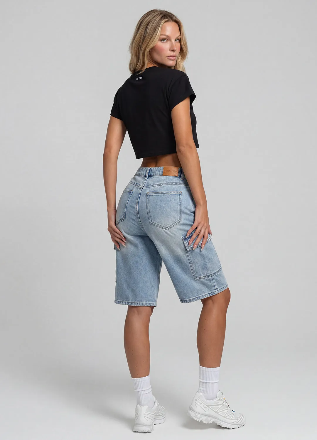 Relaxed Cargo Denim Shorts sold by BetterMe product image thumbnail 2