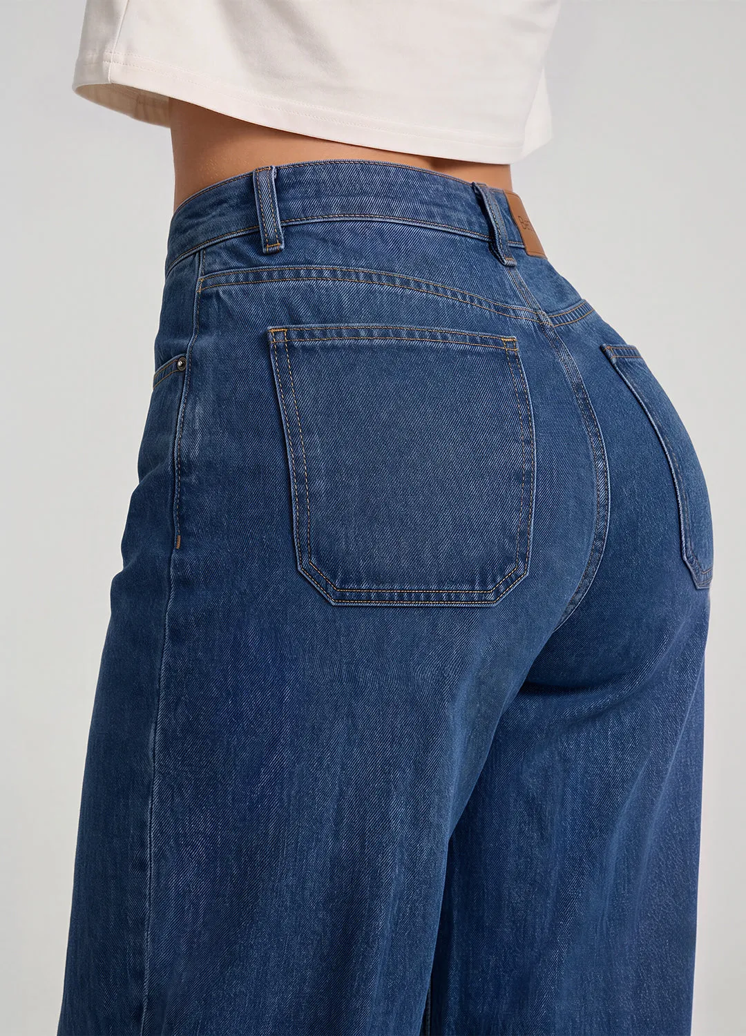 High Waisted Wide Leg Jeans sold by BetterMe product image thumbnail 4