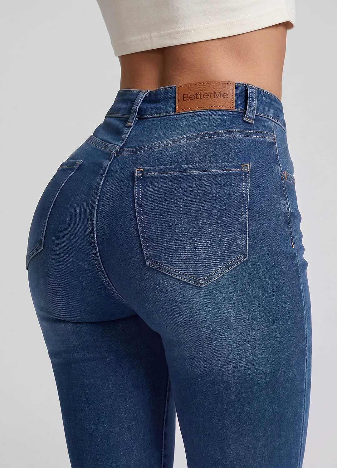 High Waisted Skinny Jeans sold by BetterMe product image thumbnail 4