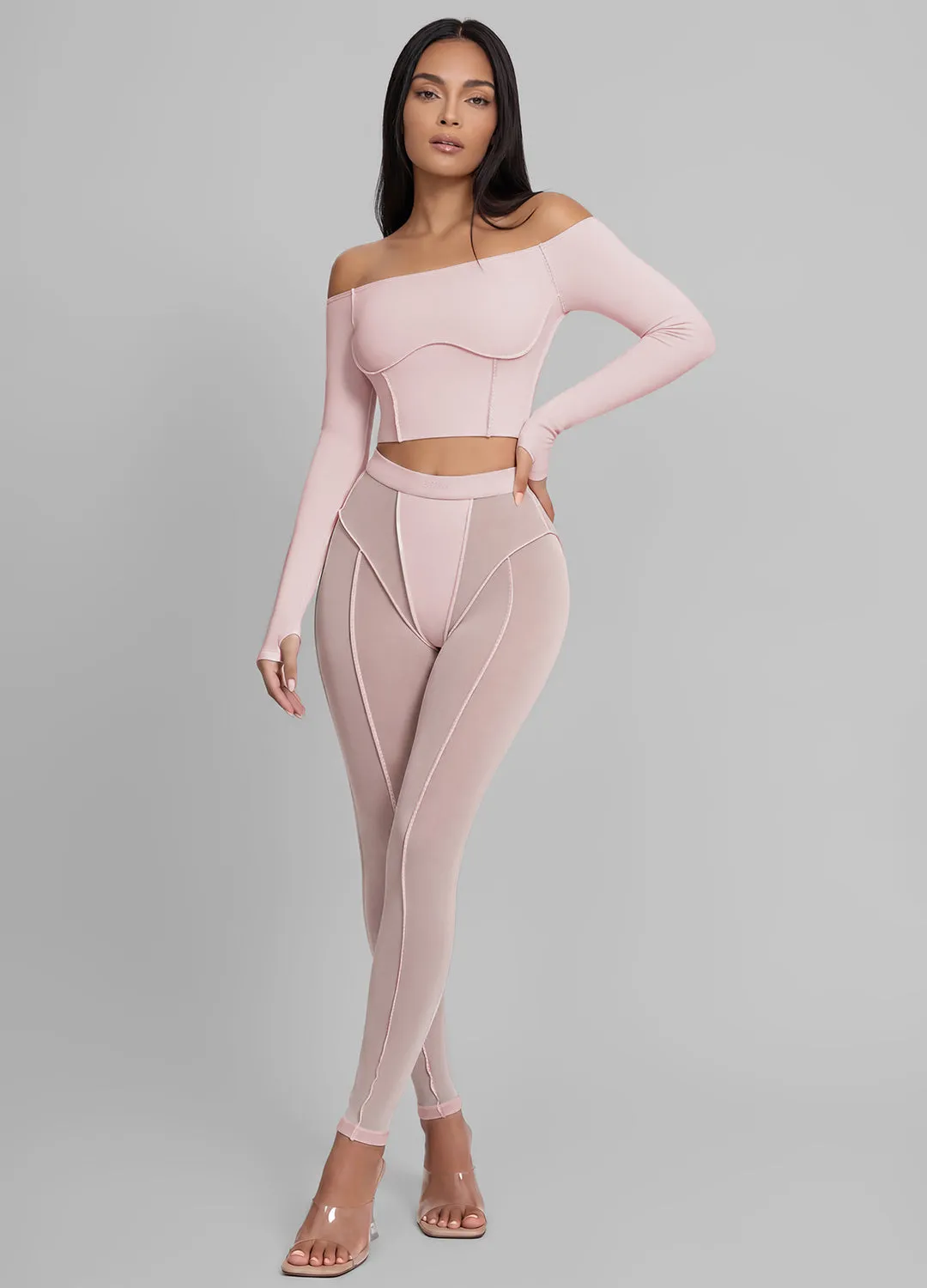 Off-the-Shoulder Long Sleeve Top sold by BetterMe product image thumbnail 4