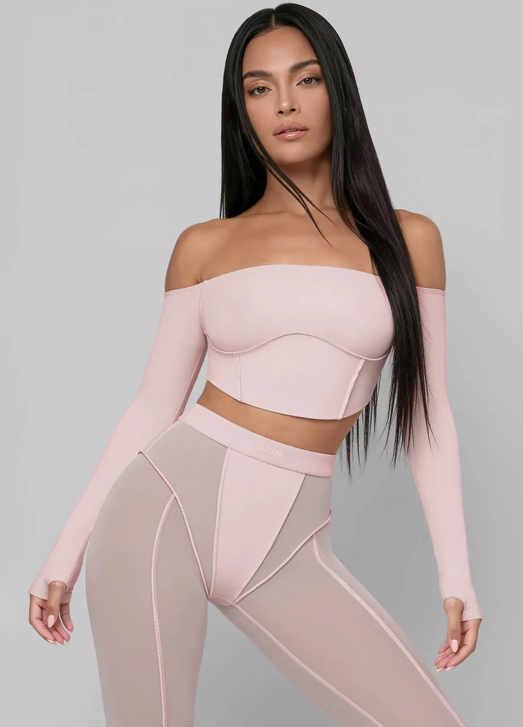 Off-the-Shoulder Long Sleeve Top sold by BetterMe product image thumbnail 3